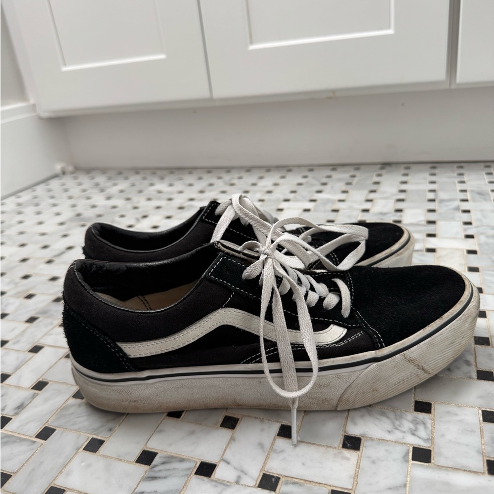 Vans Black and White Sneakers